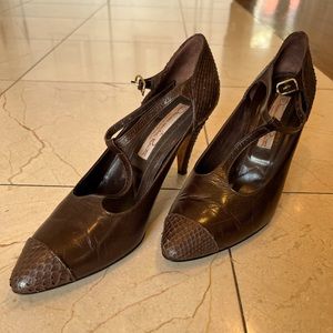 Vintage Oscar de la Renta Heels in Snakeskin